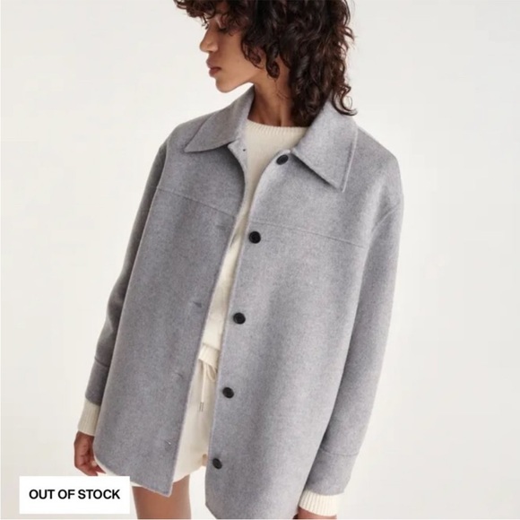 The Kooples Jackets & Coats The Kooples Doublefaced Wool Light Gray Jacket Size Us S Poshmark